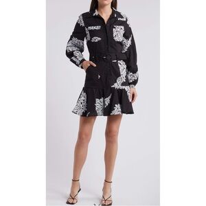 NEW CIEBON  Ina Embroidered Long Sleeve
Cotton dress